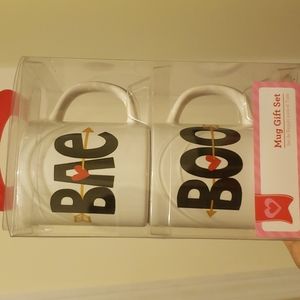 New Bae and boo coffee mug set